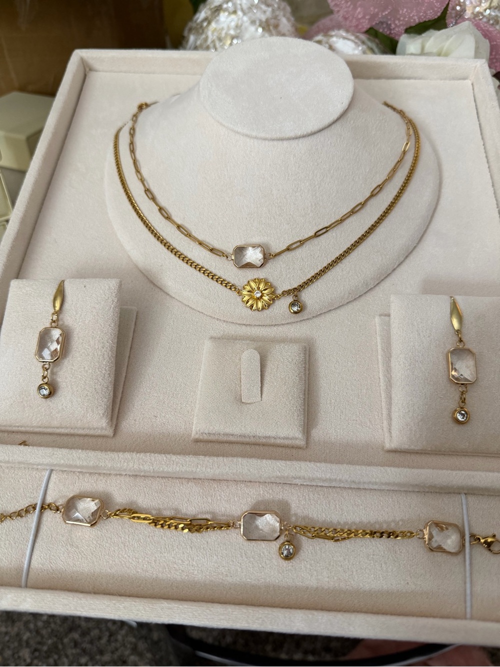 April Birthstone Jewelry set